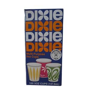 Dixie "Throwback Pack" Multi-Purpose 100 Pack 5 oz Paper Cups Sealed